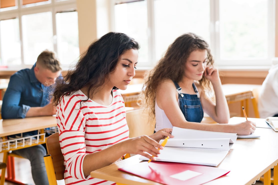 Students at School Learning